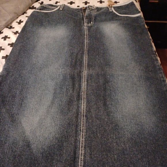 Hydraulic Dresses & Skirts - Hydraulic long blue jean skirt